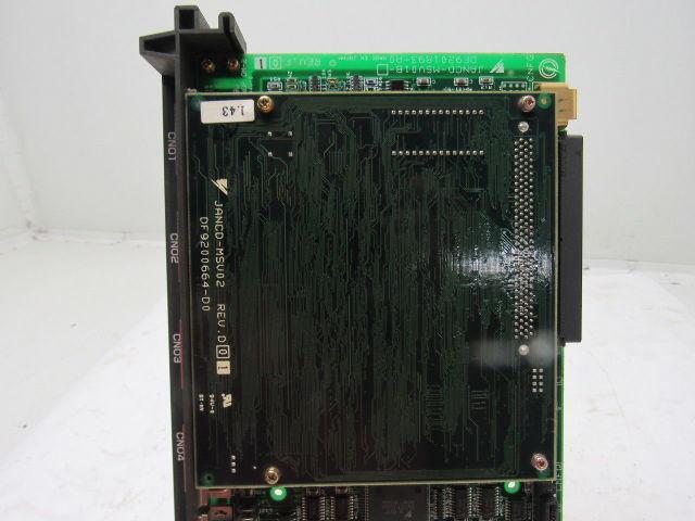 Yaskawa JANCD-MSV01B Rev.D01 JANCD-MSV02 Rev D01 Motoman Circuit Board Card
