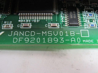 Yaskawa JANCD-MSV01B Rev.D01 JANCD-MSV02 Rev D01 Motoman Circuit Board Card