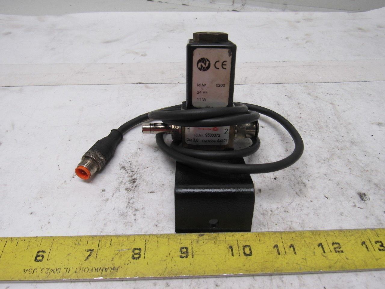Norgren/Herion 9500372 Solenoid Valve 24V 11W 1/4"NPT