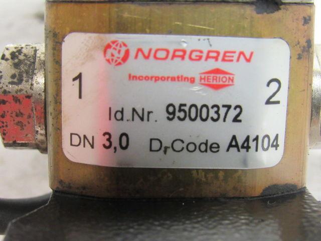 Norgren/Herion 9500372 Solenoid Valve 24V 11W 1/4"NPT