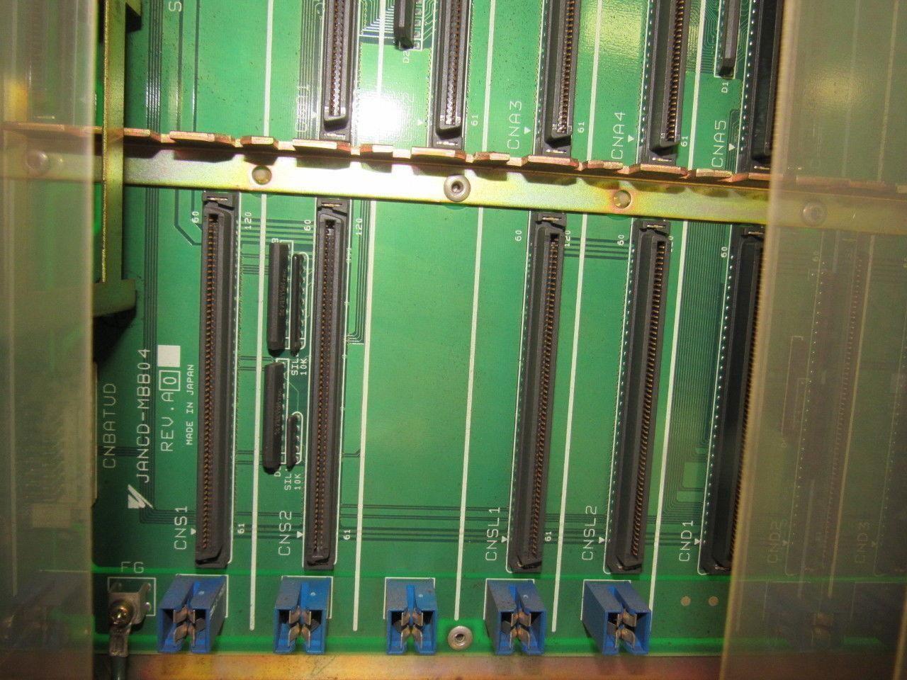 Yaskawa JANCD-MBB04 Rev. A0 DF9201435-A0 Back Board Slot Rack W/Motoman