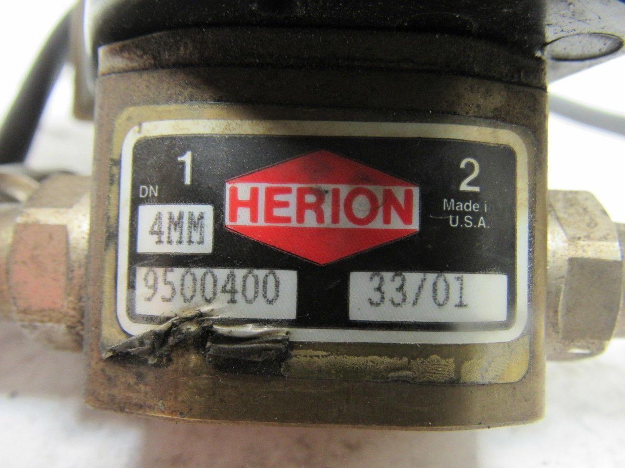 Norgren/Herion 9500400 Solenoid Valve 24V  1/4"NPT