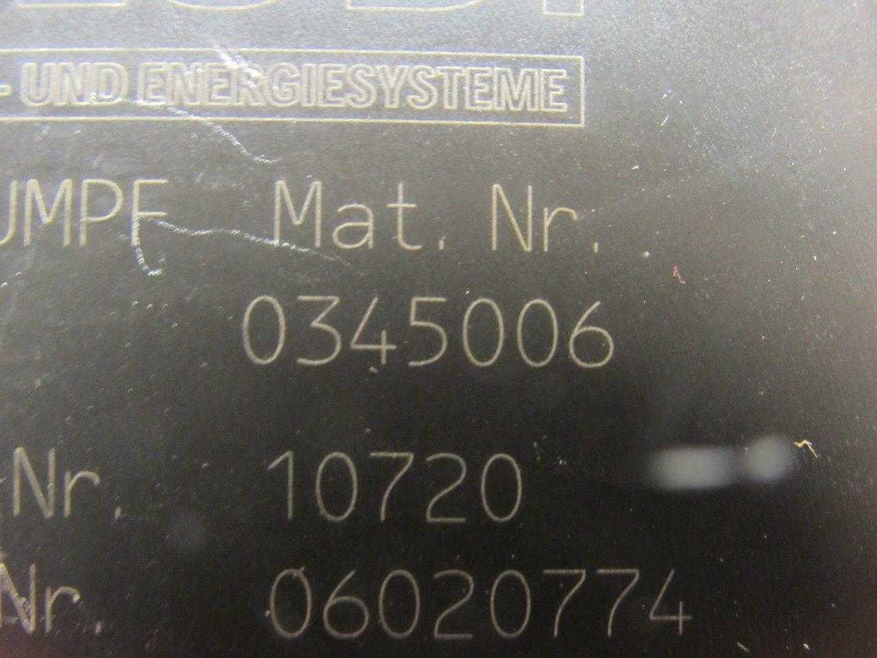 Trumpf H.Ludi 0345006 Nitrogen Oxygen Regulator Solenoid Valve