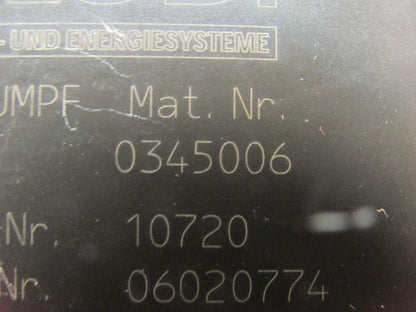 Trumpf H.Ludi 0345006 Nitrogen Oxygen Regulator Solenoid Valve