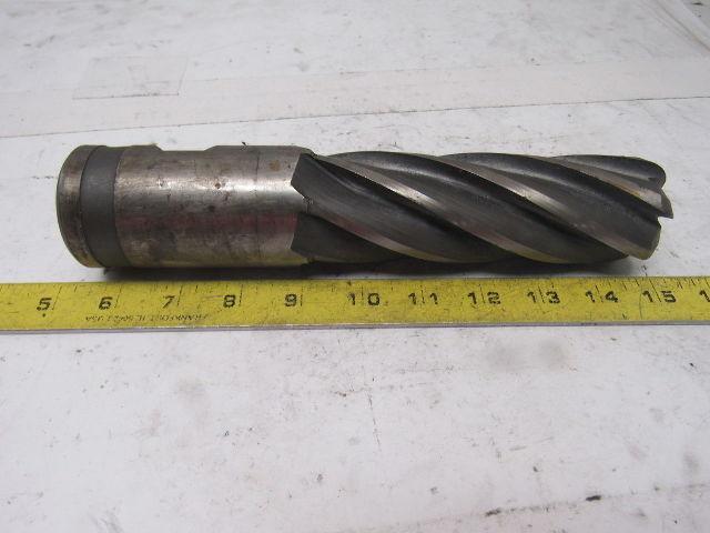 2" HS High Speed 6 Flute End Mill Combo Combination Shank