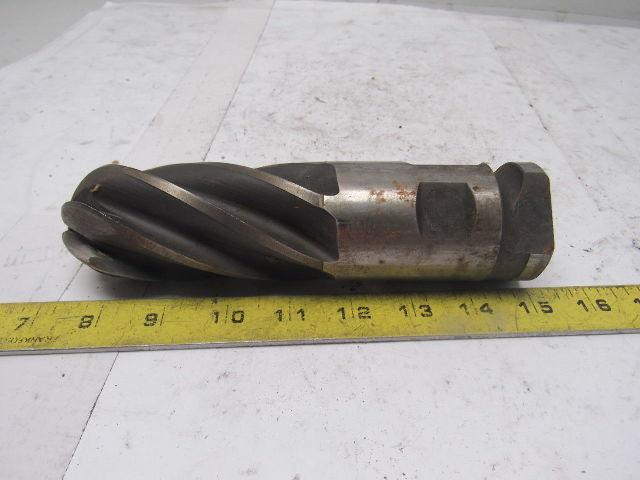 Weldon 2"  HS 6 Flute Positiv-Lok Ball End Mill Combination Shank
