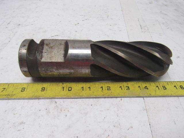 Weldon 2"  HS 6 Flute Positiv-Lok Ball End Mill Combination Shank
