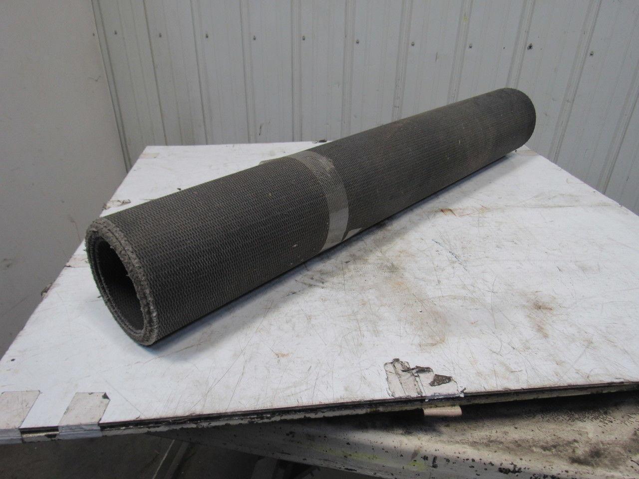 47-1/2" x 7' x 1/8" Rough Interwoven Nylon Braided Conveyor Belt