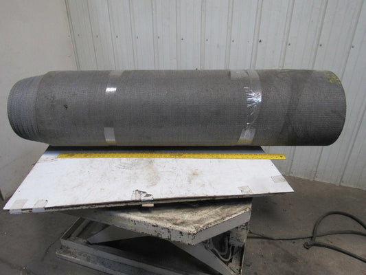 59-1/4" x 83' x 1/8" Rough Interwoven Nylon Braided Conveyor Belt