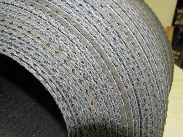 59-1/4" x 83' x 1/8" Rough Interwoven Nylon Braided Conveyor Belt