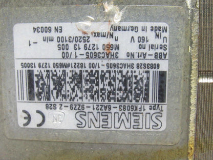 ABB Siemens 3HAC0694-2 160V 2520/3100RPM Robot Wrist Assembly W/ Servo