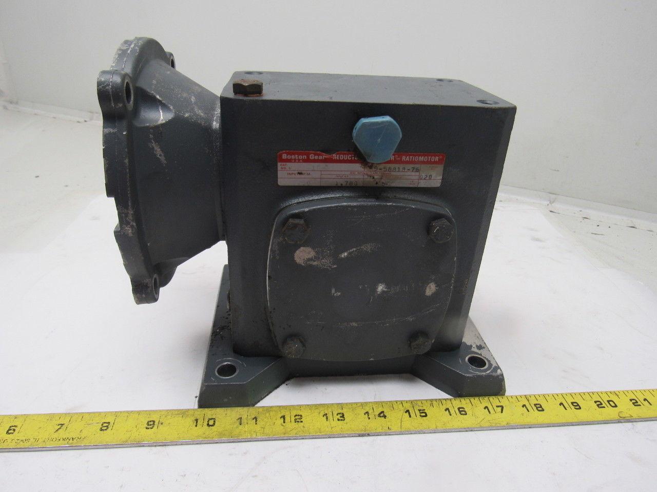 Boston Gear F321-10-G1 10:1 1750 RPM 1.7Hp 175 Output RPM Gear Reducer Broken