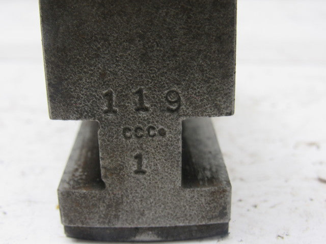 CC Co. 119 2-1/2"T x 4" Long Step Jaw Lathe Chuck Set Lot Of 3