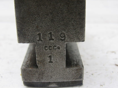 CC Co. 119 2-1/2"T x 4" Long Step Jaw Lathe Chuck Set Lot Of 3