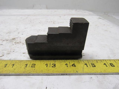 46 7 2" T x 3" Long Lathe Hard Step Jaw Set Lot Of 3