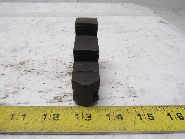 46 7 2" T x 3" Long Lathe Hard Step Jaw Set Lot Of 3