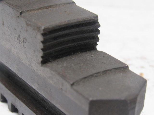 46 7 2" T x 3" Long Lathe Hard Step Jaw Set Lot Of 3