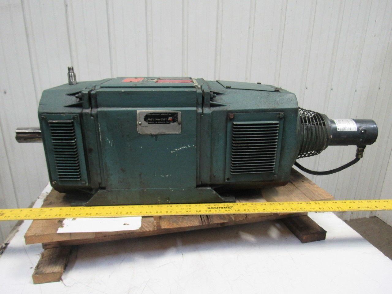 Reliance T25R1303A-XE 25Hp Electric Motor 500VDC W/Tachometer Generator