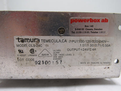 Tamura OLS-24C Linear Power Supply +24V / 2.4A