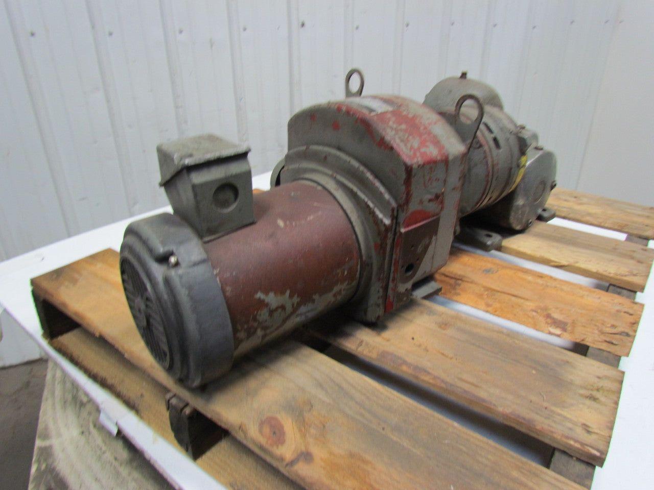 US Motors VariTrac 2Hp 230/460V 50/60Hz Manual Speed Adjust LH Output Gear Motor