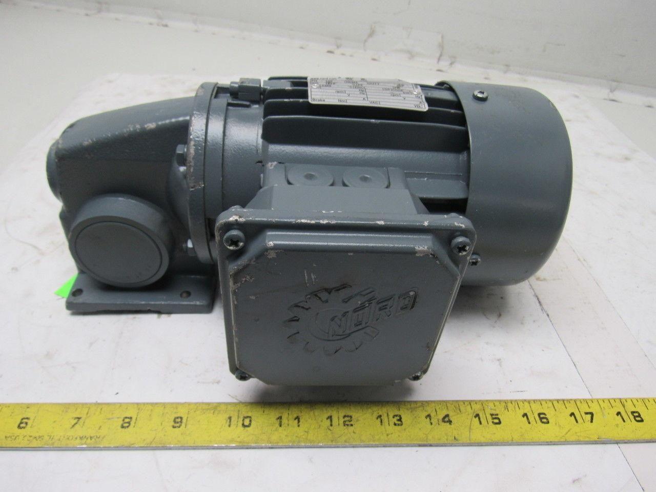 Nord 63S/4 0.16Hp 277/480V 60Hz 252RPM Output 14mm Shaft Right Hand Gear Motor