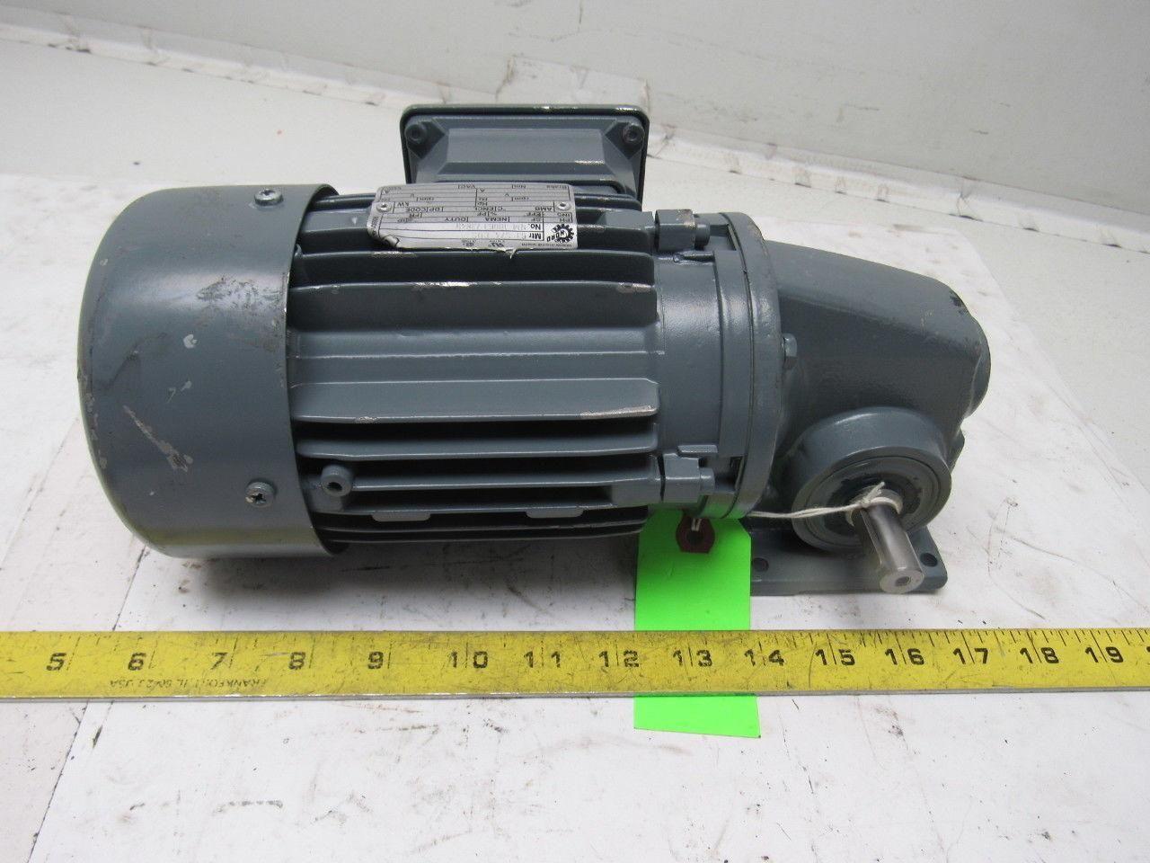 Nord 63S/4 0.16Hp 277/480V 60Hz 252RPM Output 14mm Shaft Right Hand Gear Motor