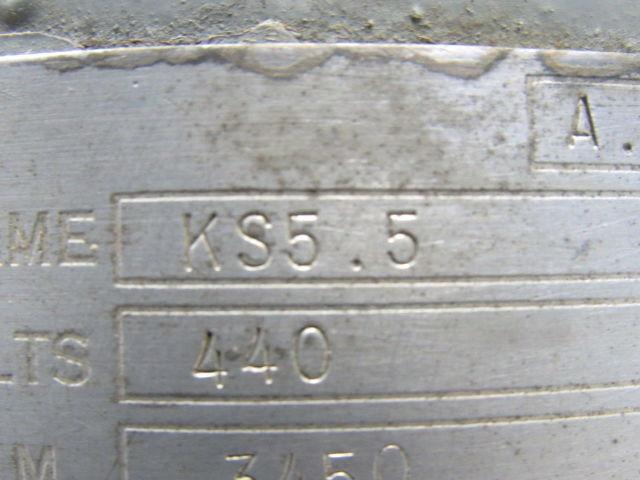 ES Worthington KS5.5 2Hp 3450RPM 440V 3Ph 7/8"x7/8" Centrifugal Coolant Pump