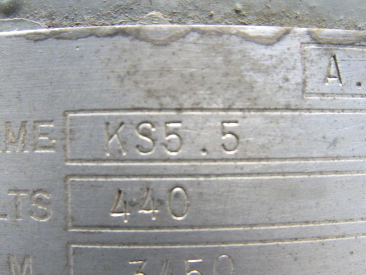 ES Worthington KS5.5 2Hp 3450RPM 440V 3Ph 7/8"x7/8" Centrifugal Coolant Pump