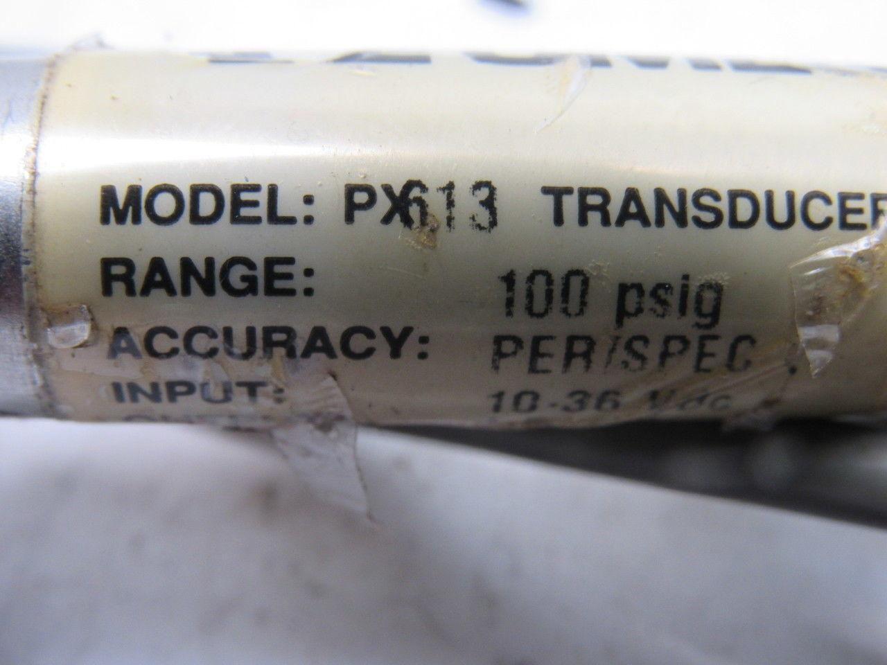 Omega PX613 100PSI 10-36VDC Pressure Transducer