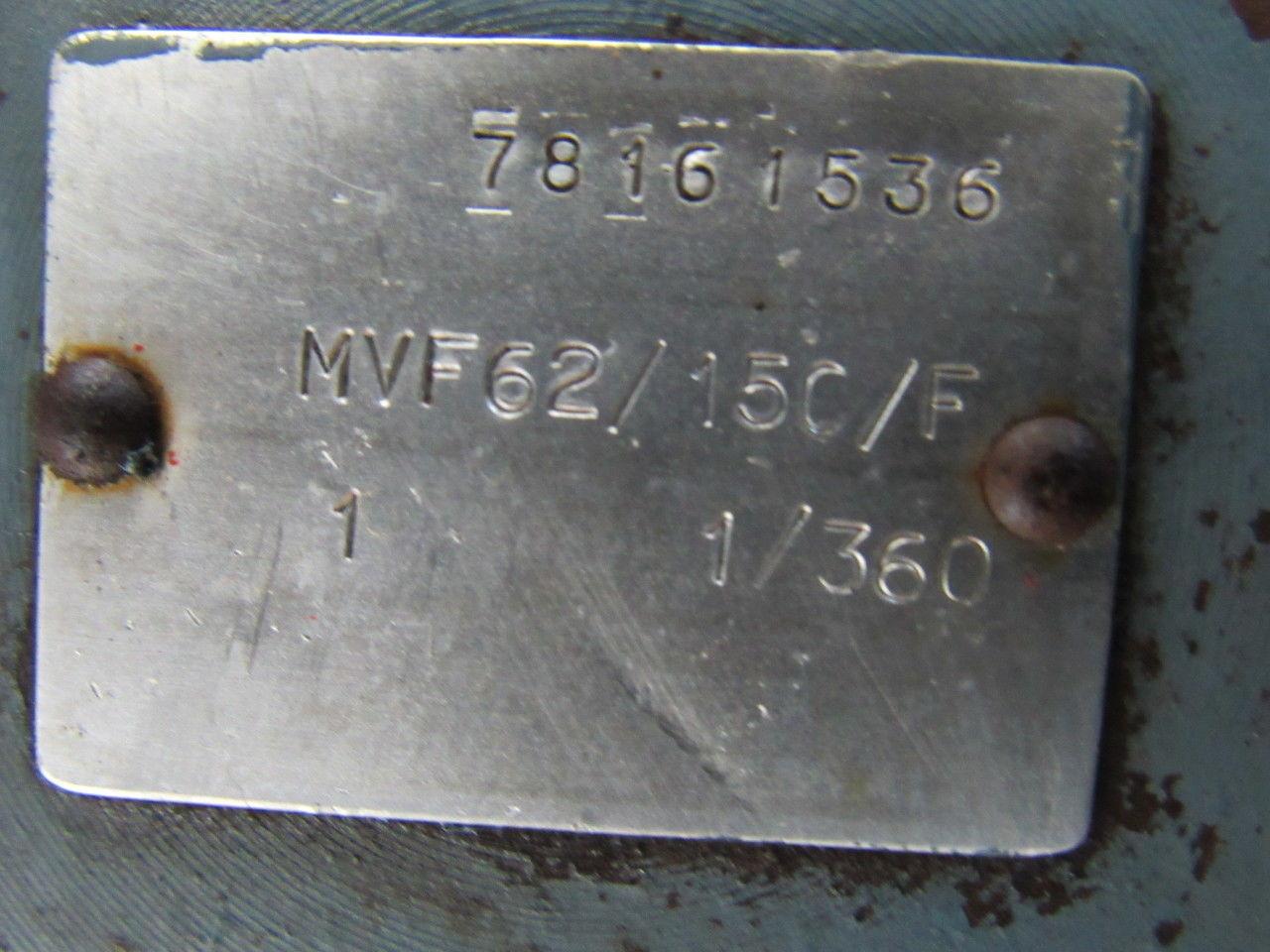 Bonfigloli MVF62/15C/F Worm Gearbox Speed Reducer Double Reduction 360:1