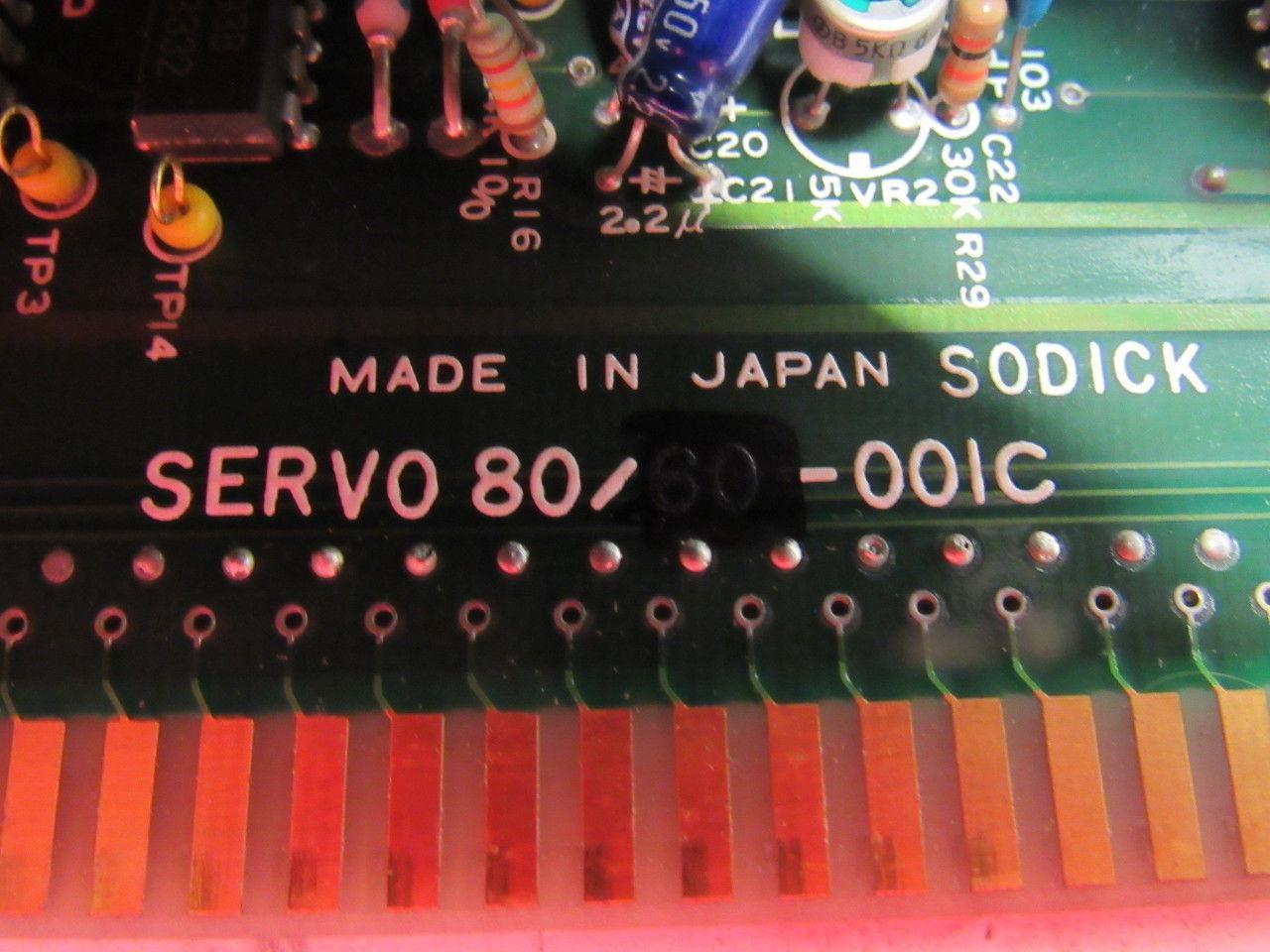 Sodick Servo 80-00IC PLC Circuit Board Card From Fine Sodick FS-A4F CNC