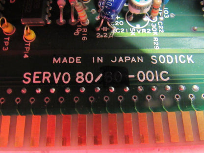 Sodick Servo 80-00IC PLC Circuit Board Card From Fine Sodick FS-A4F CNC