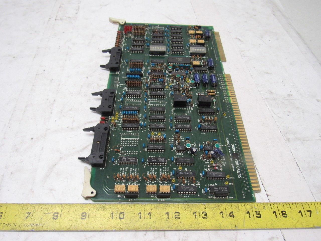 Sodick Servo 80-00IC PLC Circuit Board Card From Fine Sodick FS-A4F CNC