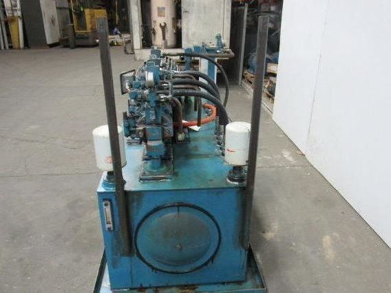 15HP 100 Gal. Hydraulic Power Unit W/Triple Stack Pumps 460V 3Ph