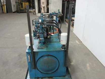 15HP 100 Gal. Hydraulic Power Unit W/Triple Stack Pumps 460V 3Ph