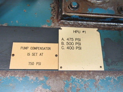 15HP 100 Gal. Hydraulic Power Unit W/Triple Stack Pumps 460V 3Ph