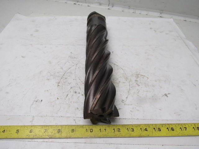 Quinco Tools 2-1/2" 6 Flute Spiral End Mill 14" OAL 2-1/2" Combo Shank