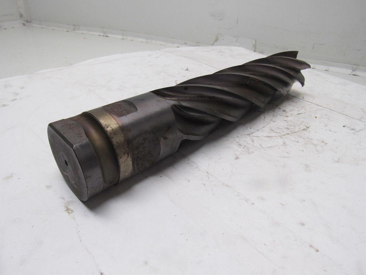 Quinco Tools 2-1/2" 6 Flute Spiral End Mill 14" OAL 2-1/2" Combo Shank