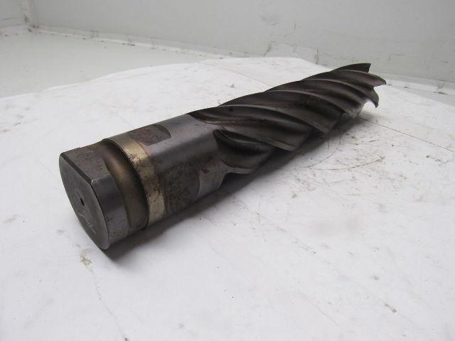 Quinco Tools 2-1/2" 6 Flute Spiral End Mill 14" OAL 2-1/2" Combo Shank