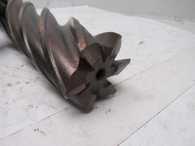 Quinco Tools 2-1/2" 6 Flute Spiral End Mill 14" OAL 2-1/2" Combo Shank