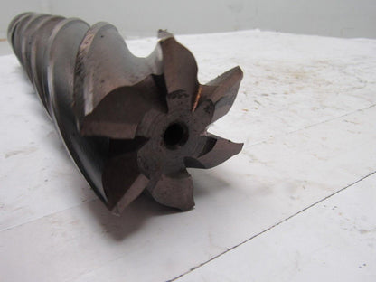 Quinco Tools 2-1/2" 6 Flute Spiral End Mill 14" OAL 2-1/2" Combo Shank