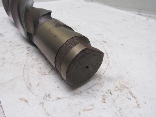 Quinco 2-1/2" 346.6mm 4 Flute Spiral End Mill 2" Combo Shank 8" Cut