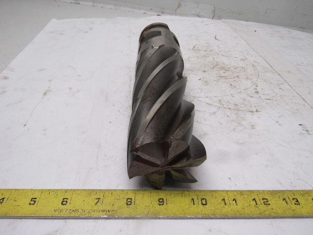Quinco 2-1/2" 6 Flute Spiral End Mill 2-1/2" Combo Shank 6-1/2" Cut