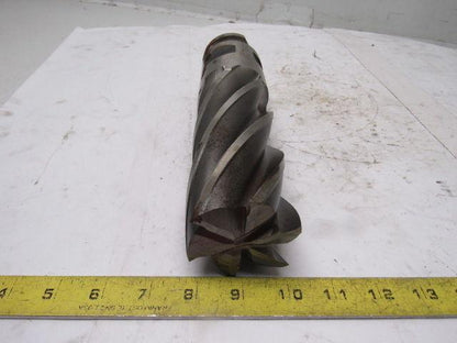 Quinco 2-1/2" 6 Flute Spiral End Mill 2-1/2" Combo Shank 6-1/2" Cut