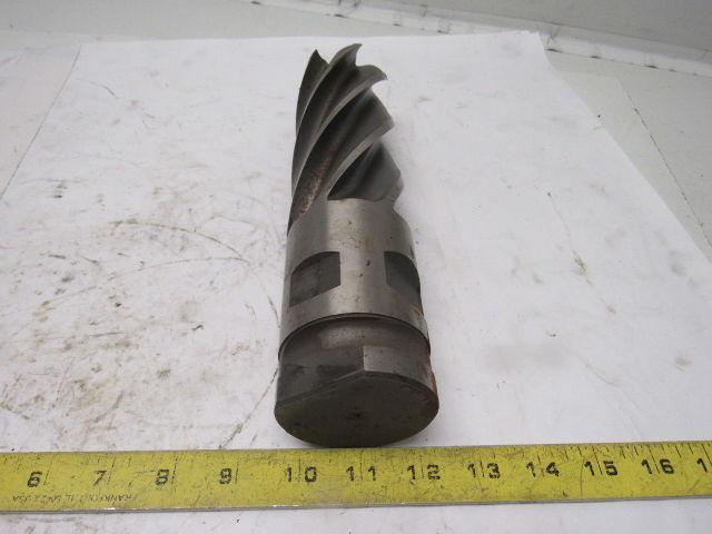 Quinco 2-1/2" 6 Flute Spiral End Mill 2-1/2" Combo Shank 6-1/2" Cut