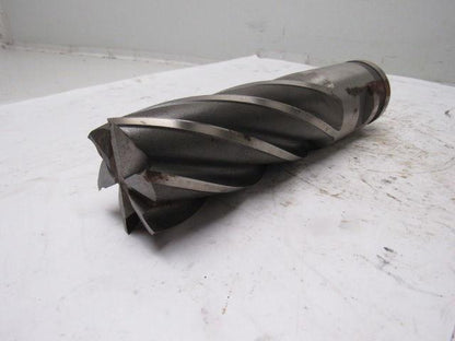Quinco 2-1/2" 6 Flute Spiral End Mill 2-1/2" Combo Shank 6-1/2" Cut