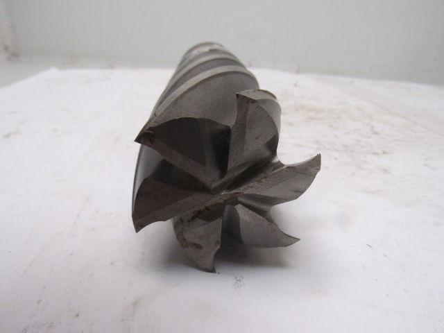 Quinco 2-1/2" 6 Flute Spiral End Mill 2-1/2" Combo Shank 6-1/2" Cut