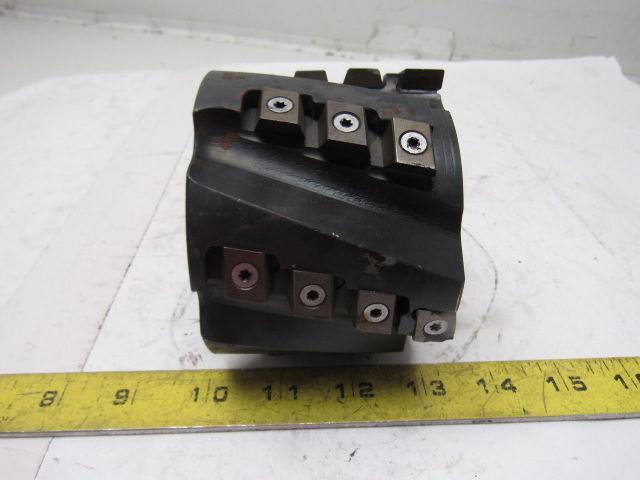 Ingersoll 26U1L4060R01 4" Indexing 6 Flute 21 Insert Shell Mill 1-1/2" Bore
