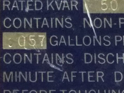 Steelmann M100KVAR480F Power Factor Correction Capacitor 100KAVR 480V 3Ph