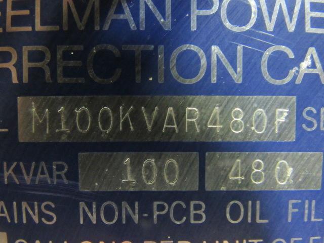 Steelmann M100KVAR480F Power Factor Correction Capacitor 100KAVR 480V 3Ph